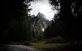 Berggipfel des Birkenkofels in den Dolomiten, Italien von Michael Fousert