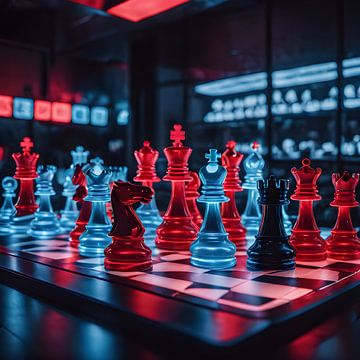 Neon Chess by Bart Veeken