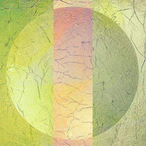 Modern Abstract in minimalisme. Zachte regenboog kleuren. 2