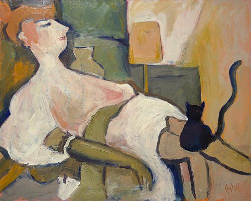 Twins of the woman with the black gloves