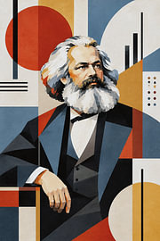 Karl Marx Illustration – German Philosopher and Political Thinker by Gallery Hoppenbrouwers