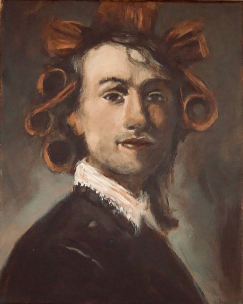 Rembrandt before (een 'avondje stappen' in Amsterdam) van Mieke Daenen