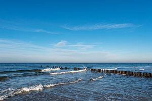 Strand mit Buhnen in der Nähe von Graal-Müritz