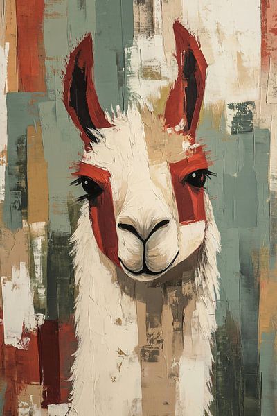 Abstracte lama in aardetinten van Imperial Art House
