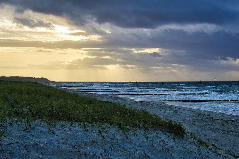 On the sandy beach of the Baltic Sea coast by Martin Köbsch