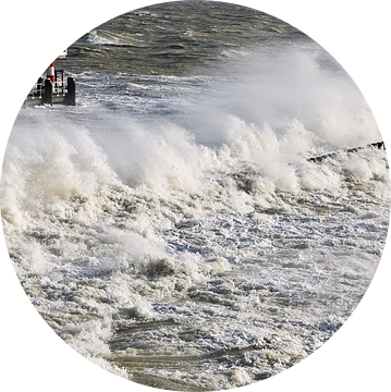 Panorama storm in Vlissingen