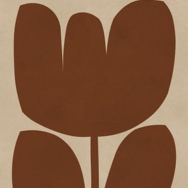 Expressionistische bloem 3 van Vitor Costa