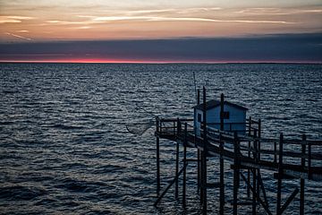 Twilight on the Atlantic Ocean near Marsilly by Hanneke Luit
