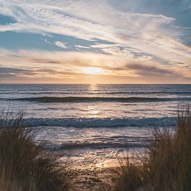Zonsondergang in Normandië van Martijn Joosse