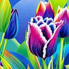 Tulpen (03) met Levendige heldere kleuren van Hans Levendig (lev&dig fotografie)