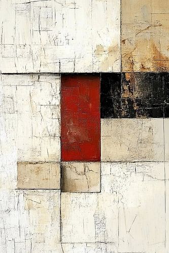 Roter Kontrast von Zen und Mehr