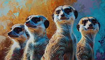 Peindre les suricates
