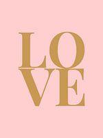 Love (roze/goud)