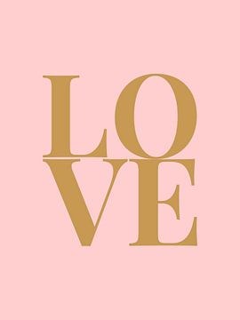 Love (roze/goud)