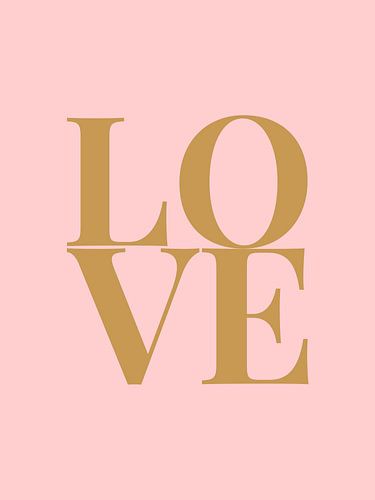 Love (roze/goud)