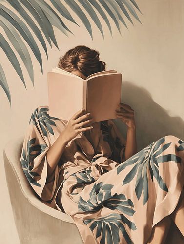 Une femme en train de lire un livre