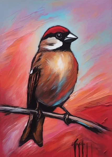 Eurasian Sparrow by MIROKKU