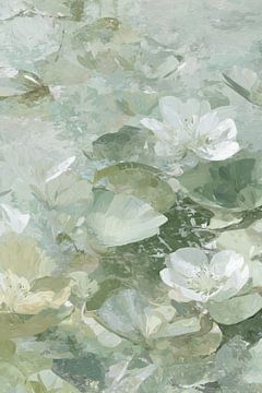 Rippling in shades of green