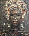 African woman taupe van Mieke Daenen thumbnail
