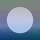 Modern Japandi moon abstraction in platinum grey by FRESH Fine Art thumbnail