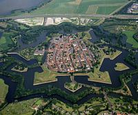  1989: Historische luchtfoto van de stad Naarden