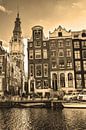 Zuiderkerk Amsterdam Nederland Sepia van Hendrik-Jan Kornelis thumbnail