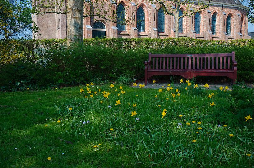 Rusten bij de bostulpen by Jelke van der Meer
