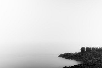 Baai in de mist