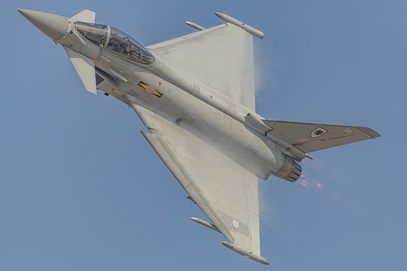 Royal Air Force Typhoon Display Team in action. by Jaap van den Berg
