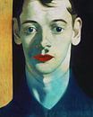 Portrait of a young man with red lips by Jan Keteleer (JanKé): A Journey Beyond the Canvas thumbnail