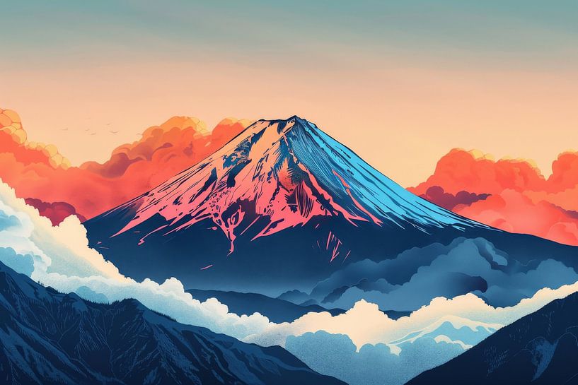 Mount Fuji by Poster Art Shop