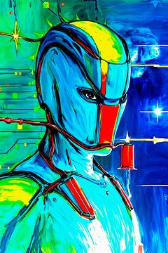 Abstracte bondage fantasie van Liona Toussaint