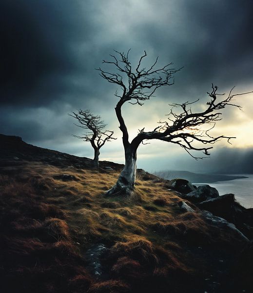 Herbstdramatik von fernlichtsicht