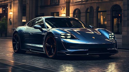 Porsche Taycan Blau