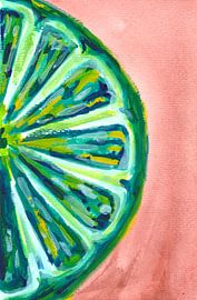 Lime fruit slice by Sebastian Grafmann