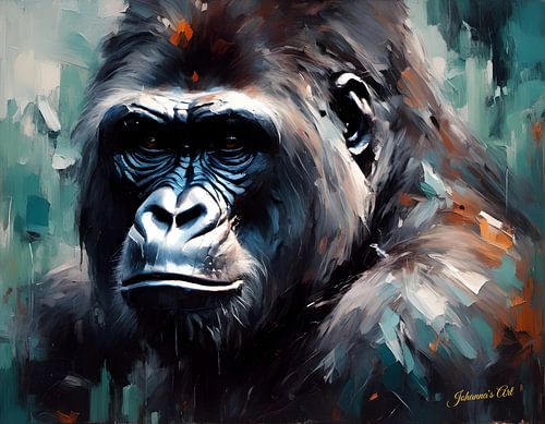 Wilde dieren - Geabstraheerd surrealisme - Gorilla 2