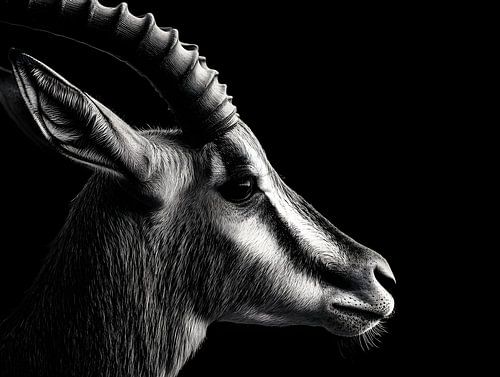 Male antelope in the shade – elegant strength