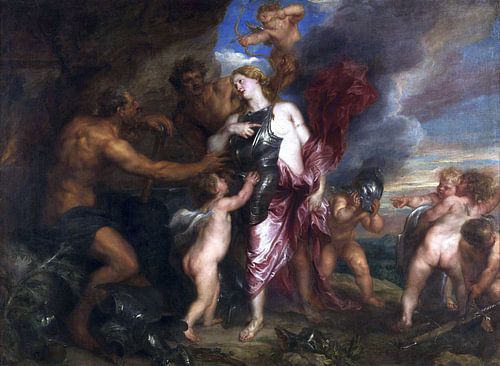 Venus in de werkplaats van de vulkaan - Antoon van Dyck, 1630-1632 van Atelier Liesjes