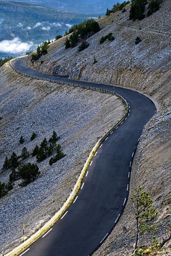 Mountain road at Mont Ventoux