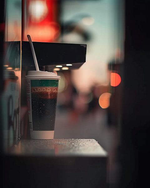 Nachtstemming met bokeh van fernlichtsicht