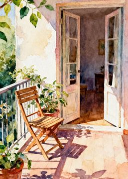 Von Henri Matisse inspirierte Vordere Terrasse von Muhammad Ardian