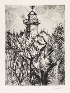 Leuchtturm im Grünen, Fehmarn, ERNST LUDWIG KIRCHNER, 1913