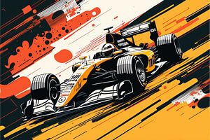 Formule 1 - Art vectoriel voiture de course