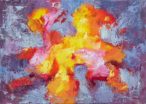 Feuer in Grau – Abstrakt