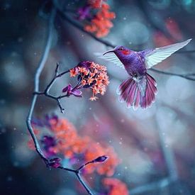 colibri sur Stephan Dubbeld