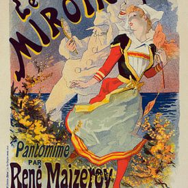 Poster voor de Folies Bergère,een cabaret muziekhal in Parijs, Frankrijk. van Jules Cheret, 1836 193 van Liszt Collection