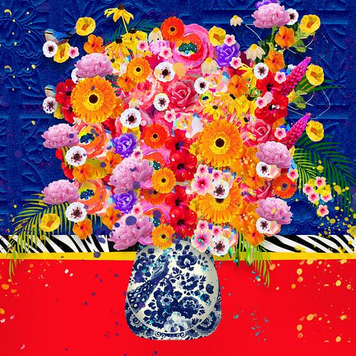 Cheerful flower painting