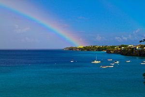 Regenbogen über Westpunt (Curacao)