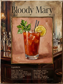 Bloody Mary Cocktail Painting