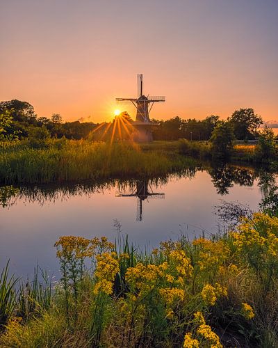 Zonsondergang bij De Juffer